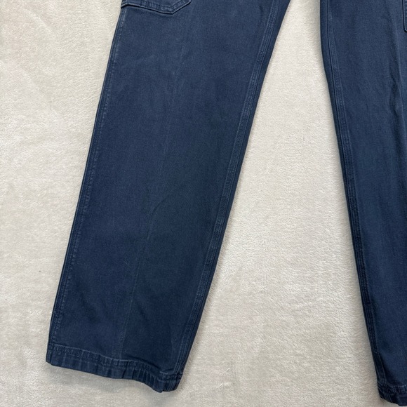 Duluth Trading Co Pants Womens 12 Curvessetter Waistband Navy Blue Cargo Trouser - Picture 4 of 15